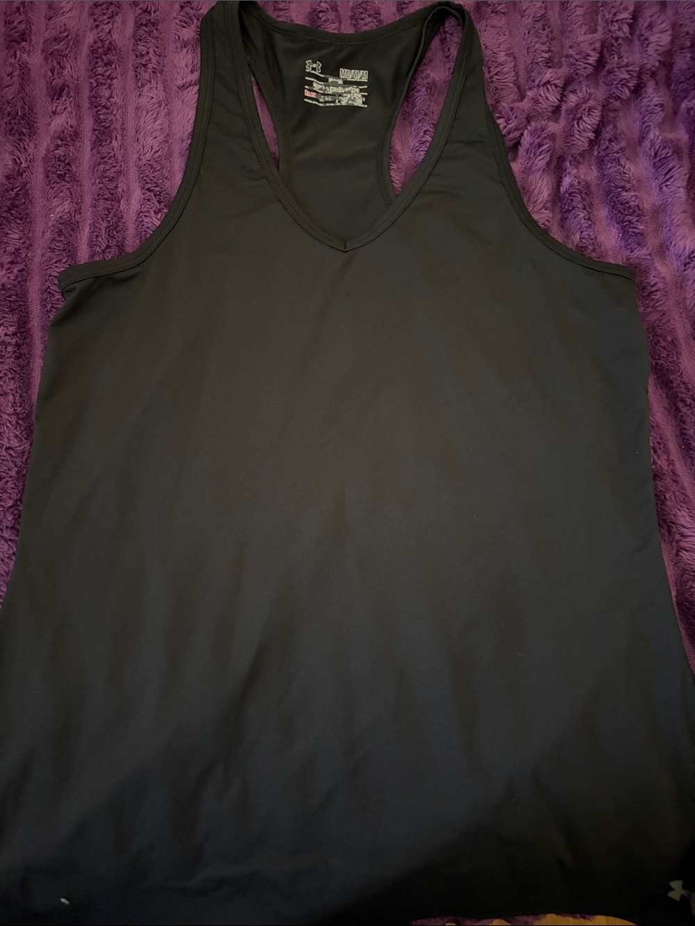 Under Armour Black Racerback V-Neck Tank
